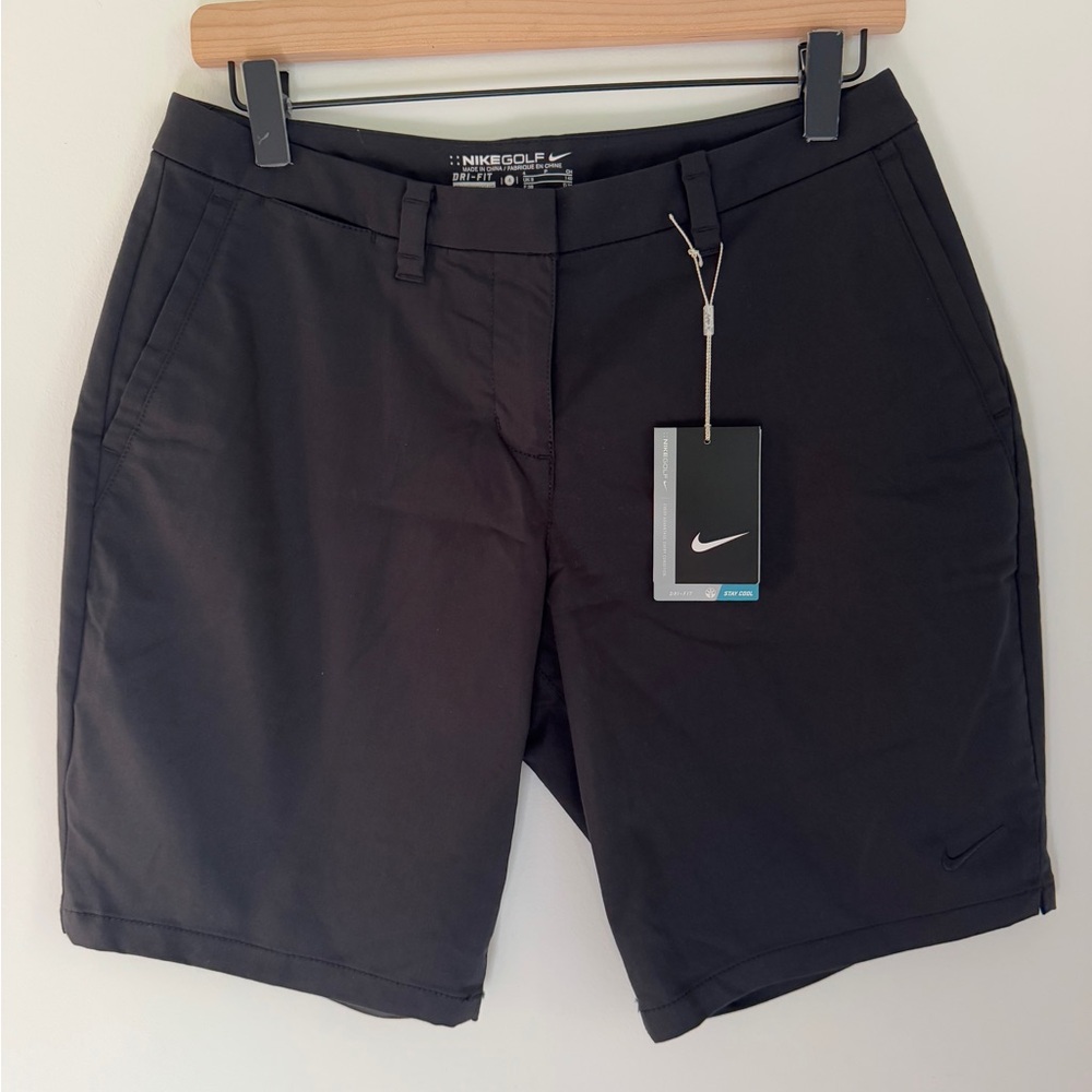 Nike Golf Dri Fit Black‎ Bermuda Shorts Stay Cool Performance Size 4 - Picture 13 of 13